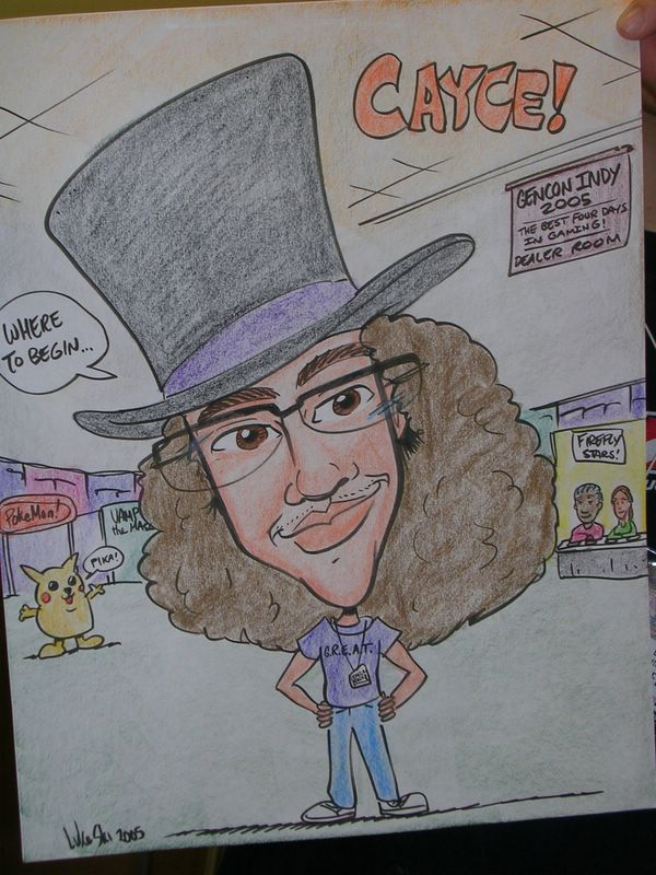 Cayce Duda caricature